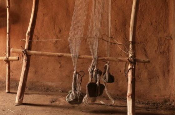 Workshop Weaving on a Prehistoric Weight Loom