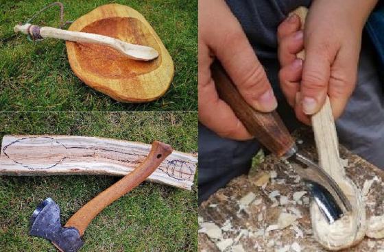 Carving a Wooden Spoon