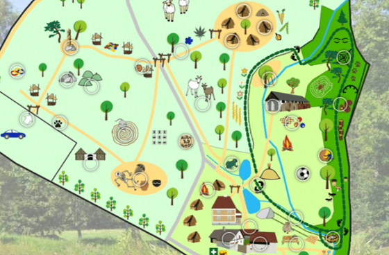 Nature Adventure Park Zemeraj  map