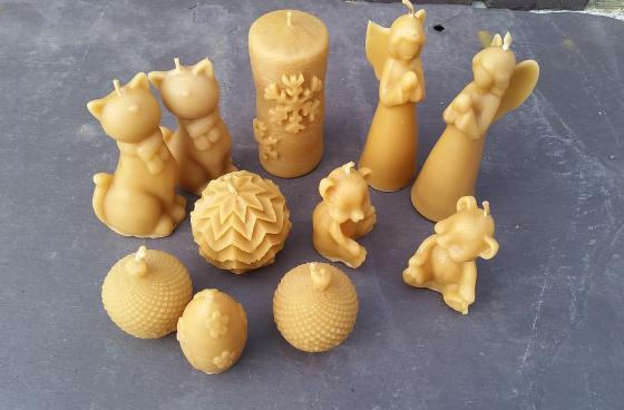 Beeswax candles